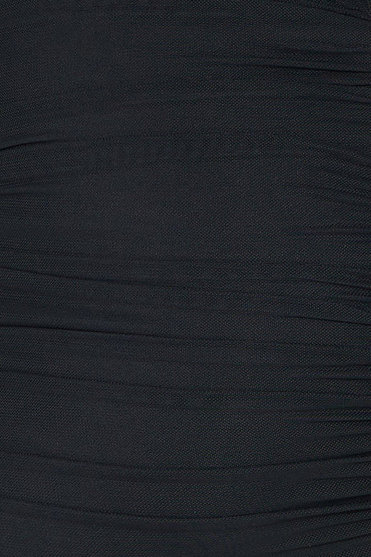 Tango Tease Strapless Mesh Mini Dress Black