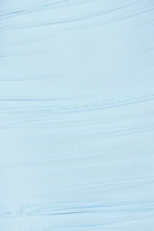 Beauty In Motion Mesh Mini Dress Blue