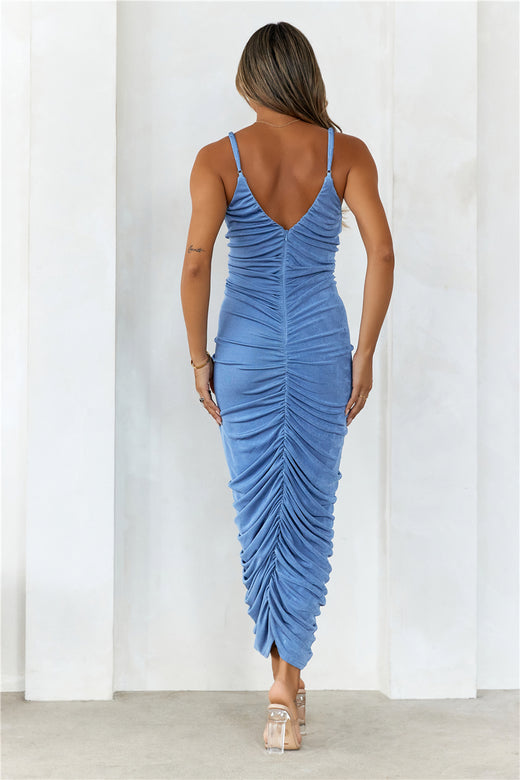 HELLO MOLLY Serenade All Midi Dress Blue